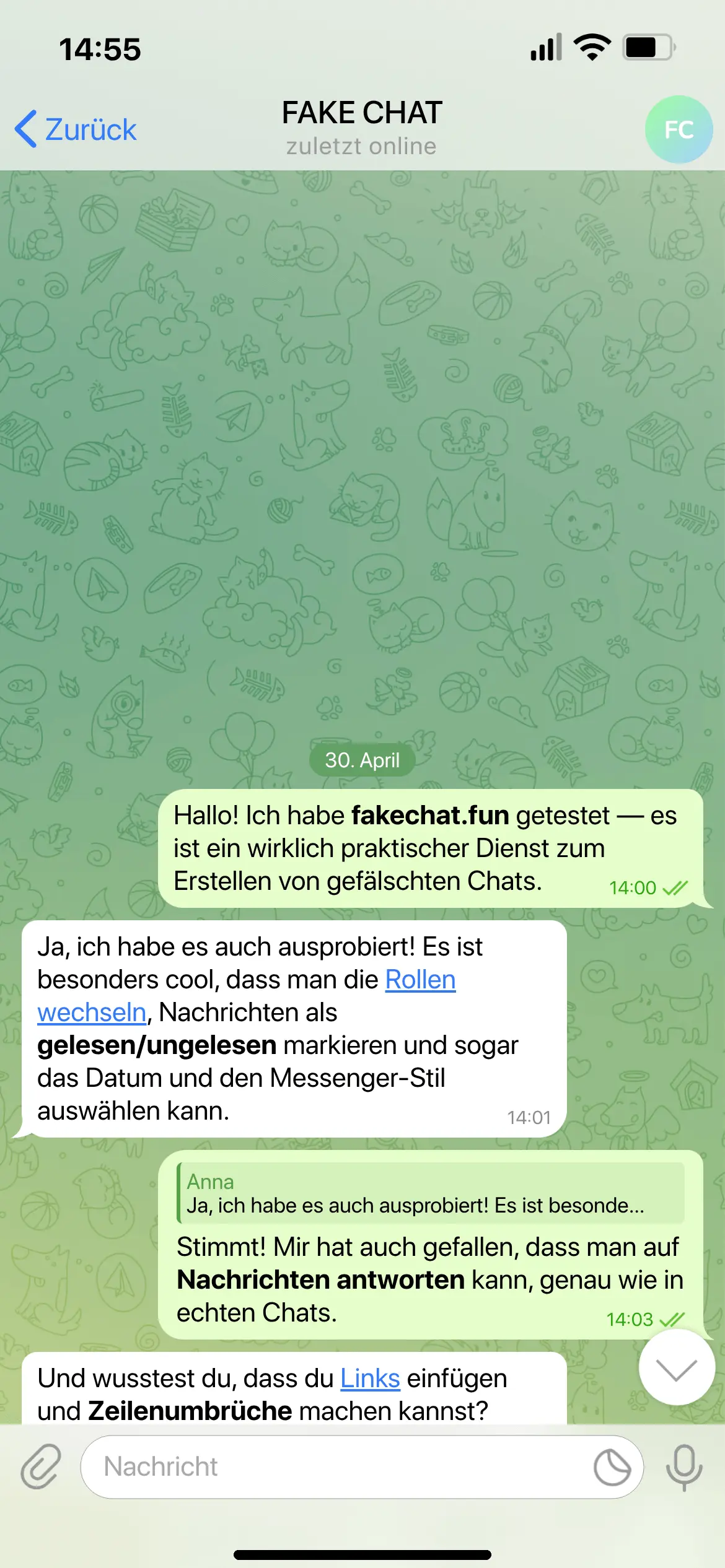 Premium Chat preview