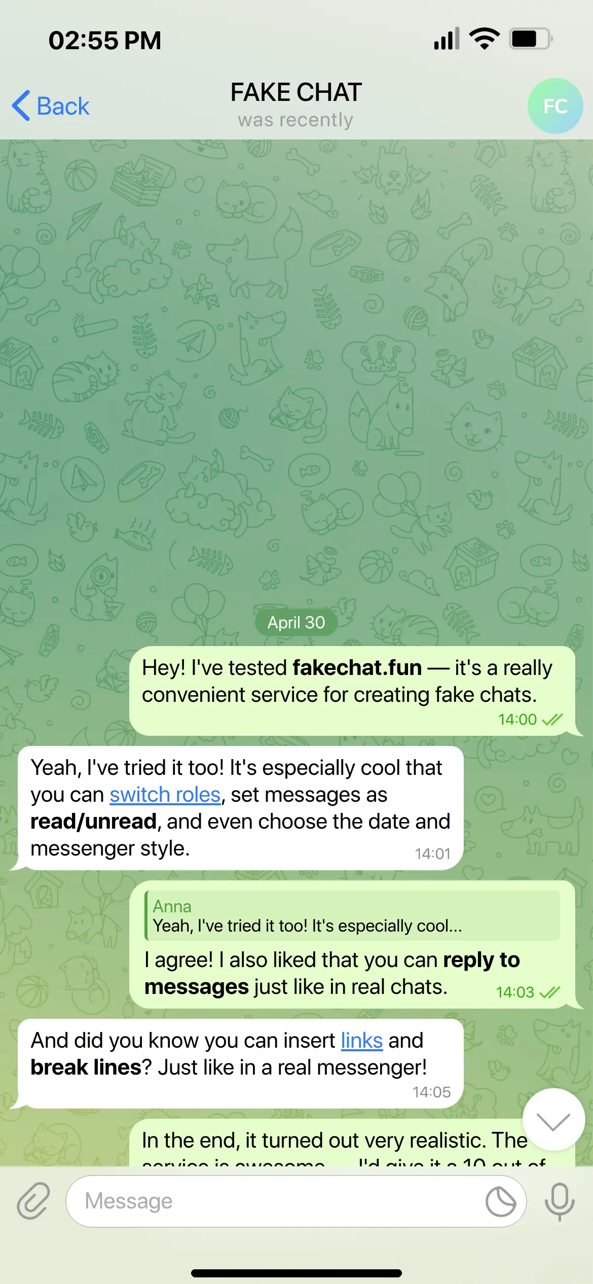 Premium Chat preview