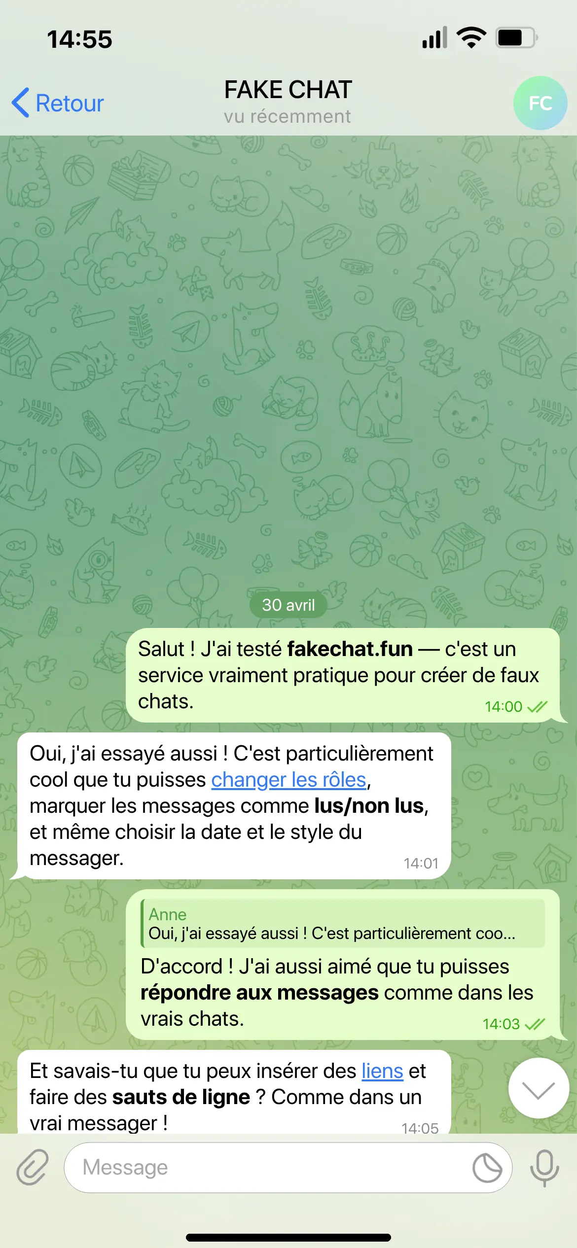 Premium Chat preview