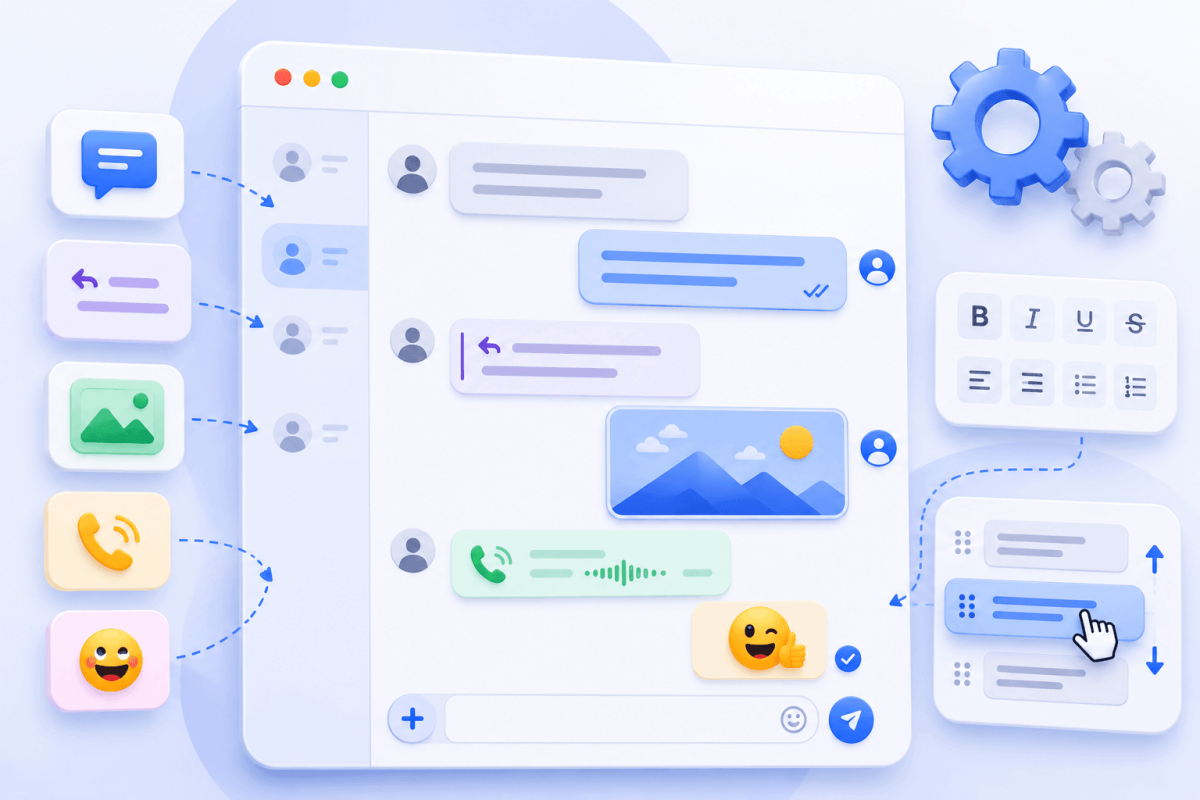 Creating, Formatting & Reordering Messages