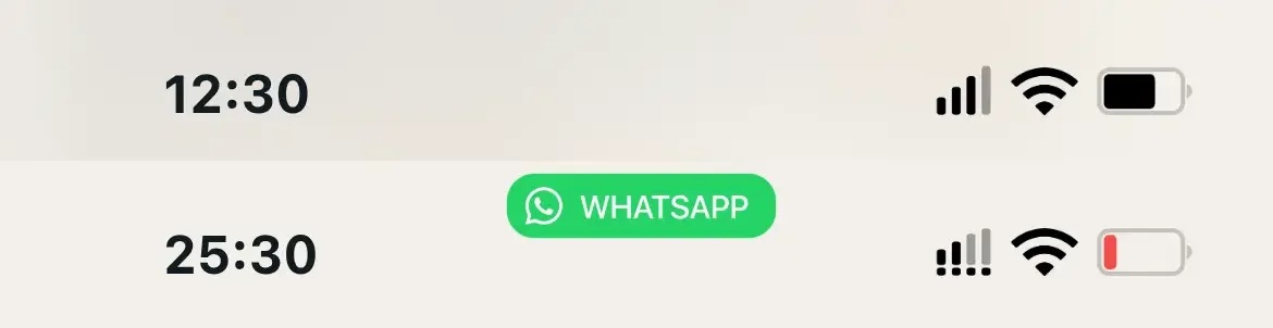 customizing iOS system status bar